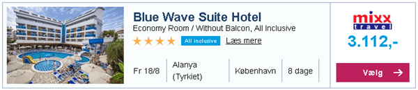 Blue Wave Suite Hotel i Alanya fra København - 3.112,-