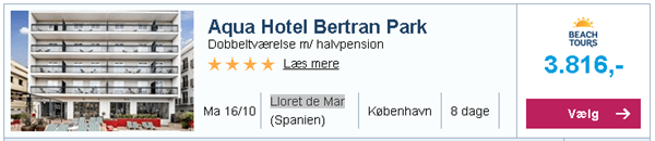 8 dage på 4 stjernet hotel i Lloret de Mar (Spanien) med afrejse fra København fra 3.816,-