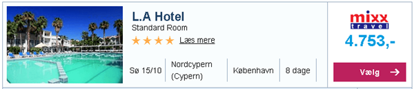 8 dage på Nordcypern på 4 stjernet hotel med afrejse fra København fra 4.753,-