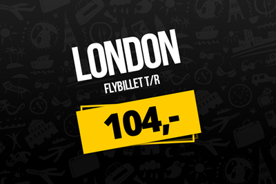 BLACK FRIDAY TILBUD: Flybillet til London fra 104,- pr. person!