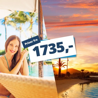 Sol og varme i maj? 4-stjernede rejser fra kun 1735,-☀️? Sol og varme i maj? 4-stjernede rejser fra kun 1735,-☀️?