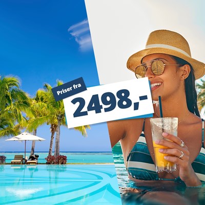 Sommervarme og ALL INCLUSIV Fra KUN 2498,- Sommervarme og ALL INCLUSIV Fra KUN 2498,-
