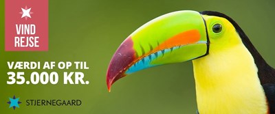 VIND EN REJSE FOR 2 TIL COSTA RICA til en værdi af 35.000 kr VIND EN REJSE FOR 2 TIL COSTA RICA til en værdi af 35.000 kr
