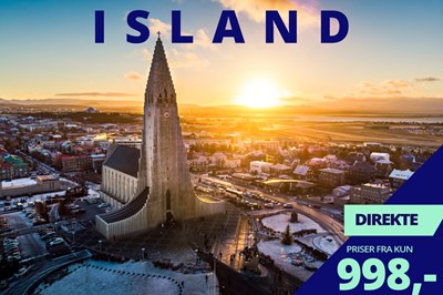 Flyv direkte til Island med Icelandair fra kun 998,- ✈️??