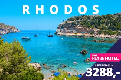 Find din afbudsrejse til skønne Rhodos! ☀️ Priser fra 3.288,- Find din afbudsrejse til skønne Rhodos! ☀️ Priser fra 3.288,-