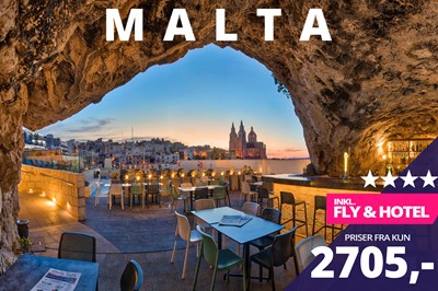 Lækre 4-stjernede sommerrejser til Malta fra kun 2705,-!?