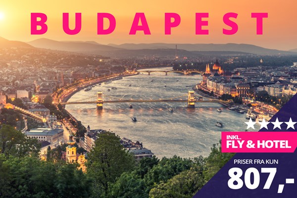 Budapest fra kun 807,- inkl. fly & hotel