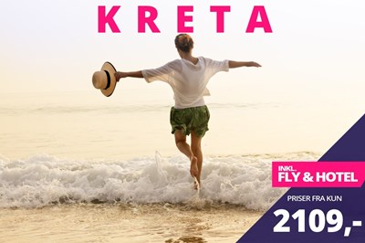 Sensommerrejser til Kreta fra kun 2109,- ? Sensommerrejser til Kreta fra kun 2109,- ?