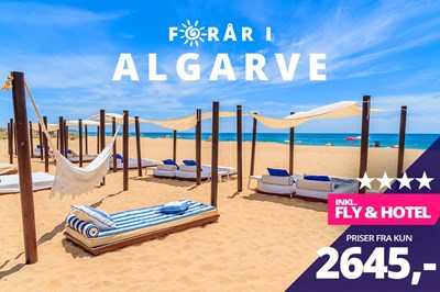 8 dages forårsrejse til Algarve fra 2645,-?