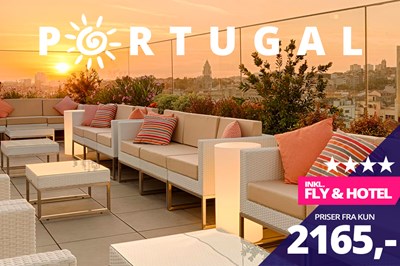4-stjernede sensommerrejser til Portugal fra kun 2165,- 4-stjernede sensommerrejser til Portugal fra kun 2165,-