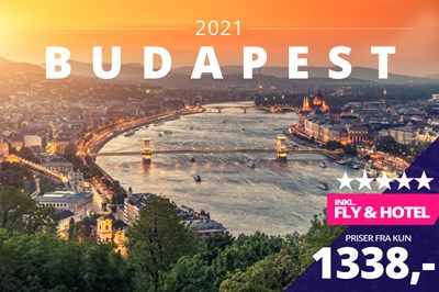 5-stjernet rejser til Budapest til næste år fra kun 1338,- 5-stjernet rejser til Budapest til næste år fra kun 1338,-