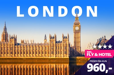 Forårsrejser til London fra kun 960,- Forårsrejser til London fra kun 960,-