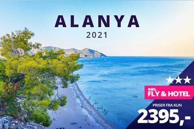 Skønne sommerrejser til solrige Alanya fra kun 2395,-