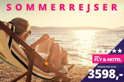 5-stjernede rejser til sommer fra kun 3598,- ✈️?☀️