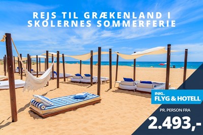 Ta’ afsted i skolernes sommerferie ✈️ Priser fra kun 2.493,- ?☀️