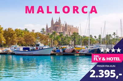 4-stjernede afbudsrejser til Mallorca i juni for kun 2.380,- ✈️☀️