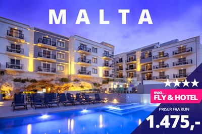 Billige afbudsrejser til Malta fra kun 1.475,-? Billige afbudsrejser til Malta fra kun 1.475,-?