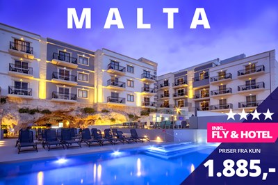 Billige sommerrejser til Malta fra kun 1.885,-?