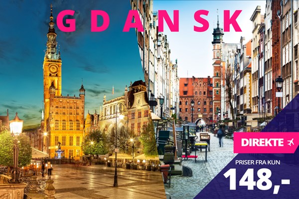 Snup en forlænget weekend i Gdansk fra kun 148,-?