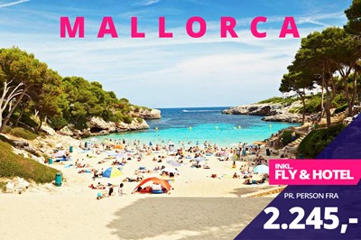 Dejlige sommerrejser til Mallorca for kun 2.245,-?? Dejlige sommerrejser til Mallorca for kun 2.245,-??