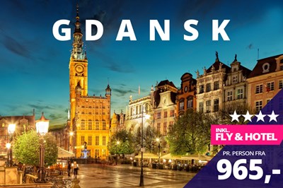 Forlænget weekend i Gdansk fra 965,-✨