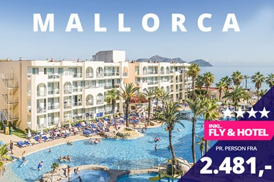 4-stjernede afbudsrejser til Mallorca fra kun 2.481,- ✈️☀️ 4-stjernede afbudsrejser til Mallorca fra kun 2.481,- ✈️☀️