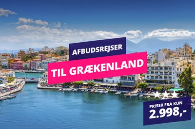 Afbudsrejser til Grækenland fra kun 2.795,- Afbudsrejser til Grækenland fra kun 2.795,-