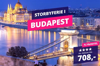 3 dages selvforkælende tur til Budapest i efteråret til kun 708,-?