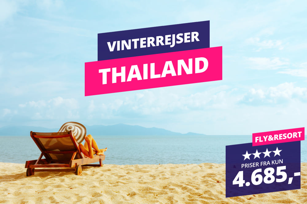Vinterrejser til varme Thailand fra KUN 4.685,-