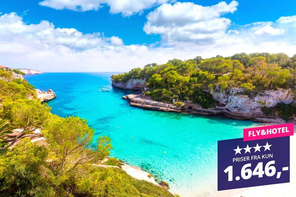 3x populære rejsemål til lavpris! Fx Mallorca for kun 1.646,-