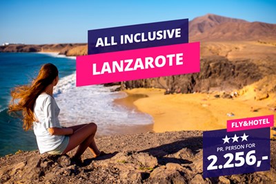 Rejs til Lanzarote med All Inclusive for kun 2.256,-