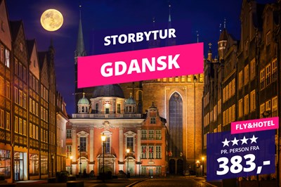 Storbytur til Gdansk for KUN 383,-