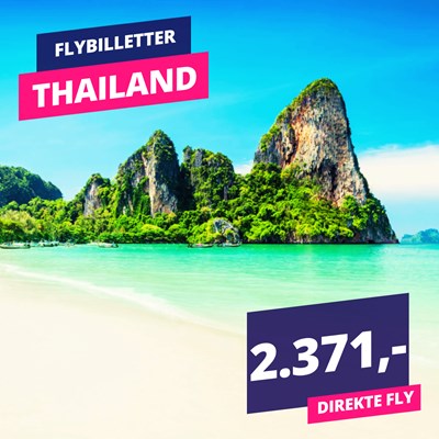 WOW! – Thailand tur/retur for kun 2.371,-
