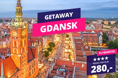 VILD PRIS!? Getaway til Gdansk fra kun 280,-‼️