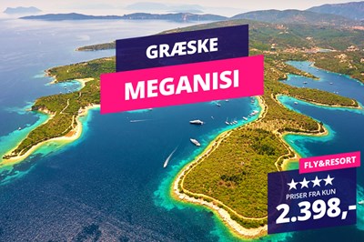 Afslapning på græske Meganisi m/Mini All Inclusive for 2.398,-