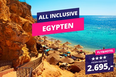 4★ Rejser til Egypten med All Inclusive fra kun 2.695,-