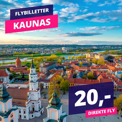 Flyv på weekendtur til Kaunas for en 20’er