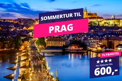 Sommertur til Prag med fly & 4★ hotel for kun 600 kroner
