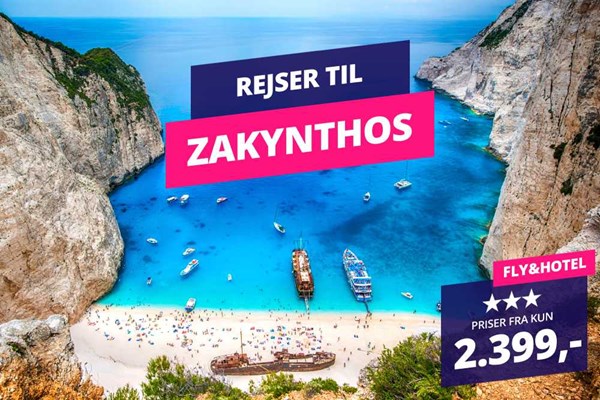 Sommerejser til Zakynthos fra 2.399,-