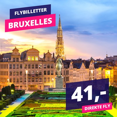 Flybilletter til Bruxelles for 41,-??