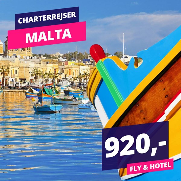 7 dage på Malta fra 920,- ? ?☀️