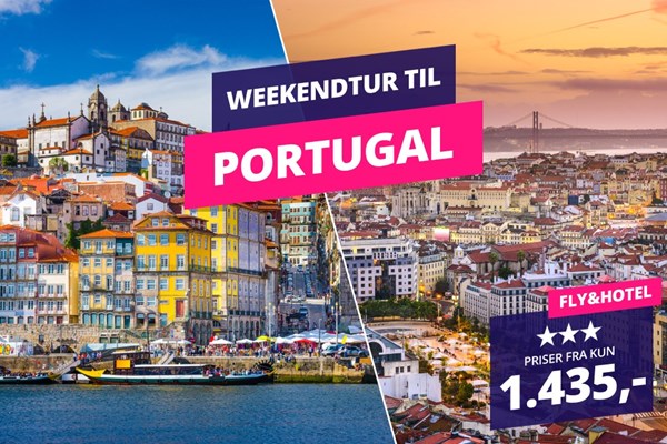 4 dage i Portugal inkl. fly og hotel fra 1.435,-