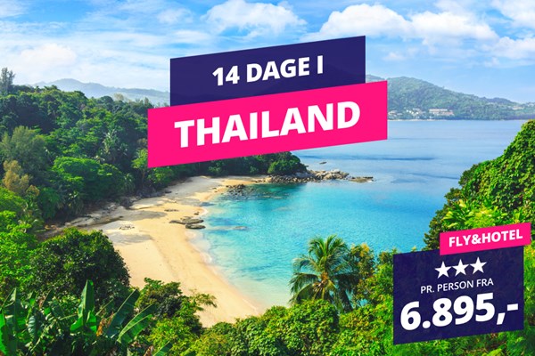 2 uger i varme Thailand fra 6.895,-