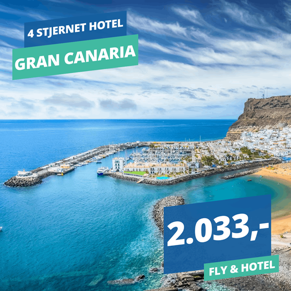 Book forårsrejsen til Gran Canaria nu!?✈️