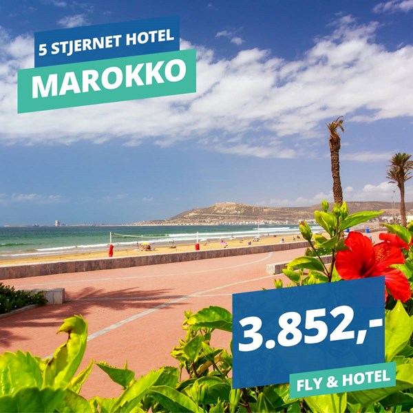 Charterferie i Marokko i januar fra 3.852,- på 5 stjernet hotel ?✈️