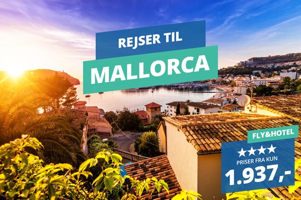 Book din billige 4-stjernede forårsrejse til Mallorca fra 1.937,-