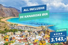 4★ Vinterrejser med All Inclusive til De Kanariske Øer fra 3.143,-