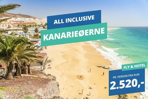 Billige All Inclusive rejser til Kanarieøerne fra 2.520,-