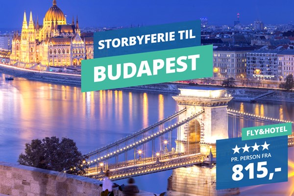 Få en smagsprøve på Budapest for en billig pris – 2 overnatninger med fly og 4★ hotel for kun 815,-