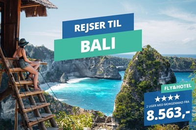 Afslapning på Bali med sol, varme og skønne strande i 2 uger
